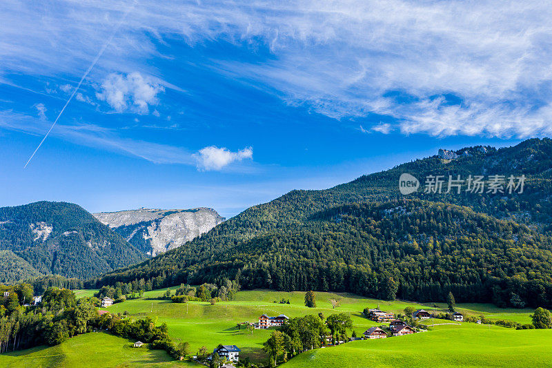 圣沃尔夫冈和小镇圣沃尔夫冈im Salzkammergut，上奥地利，奥地利，欧洲